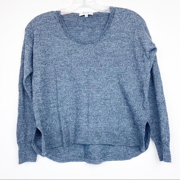 Madewell Crewneck Gray Merino Wool Sweater - Picture 1 of 4